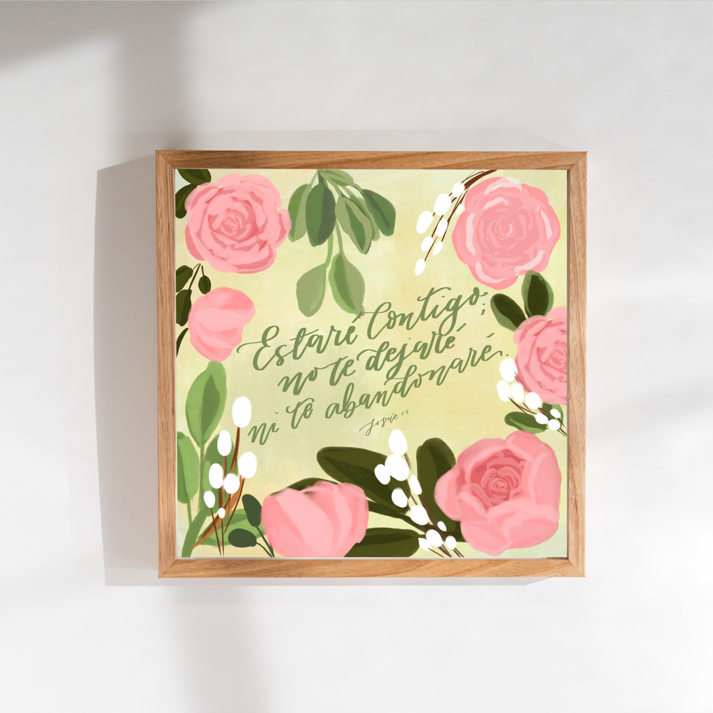 Estaré contigo , no te dejaré, ni te abandonaré. Ilustraciones para tu hogar.