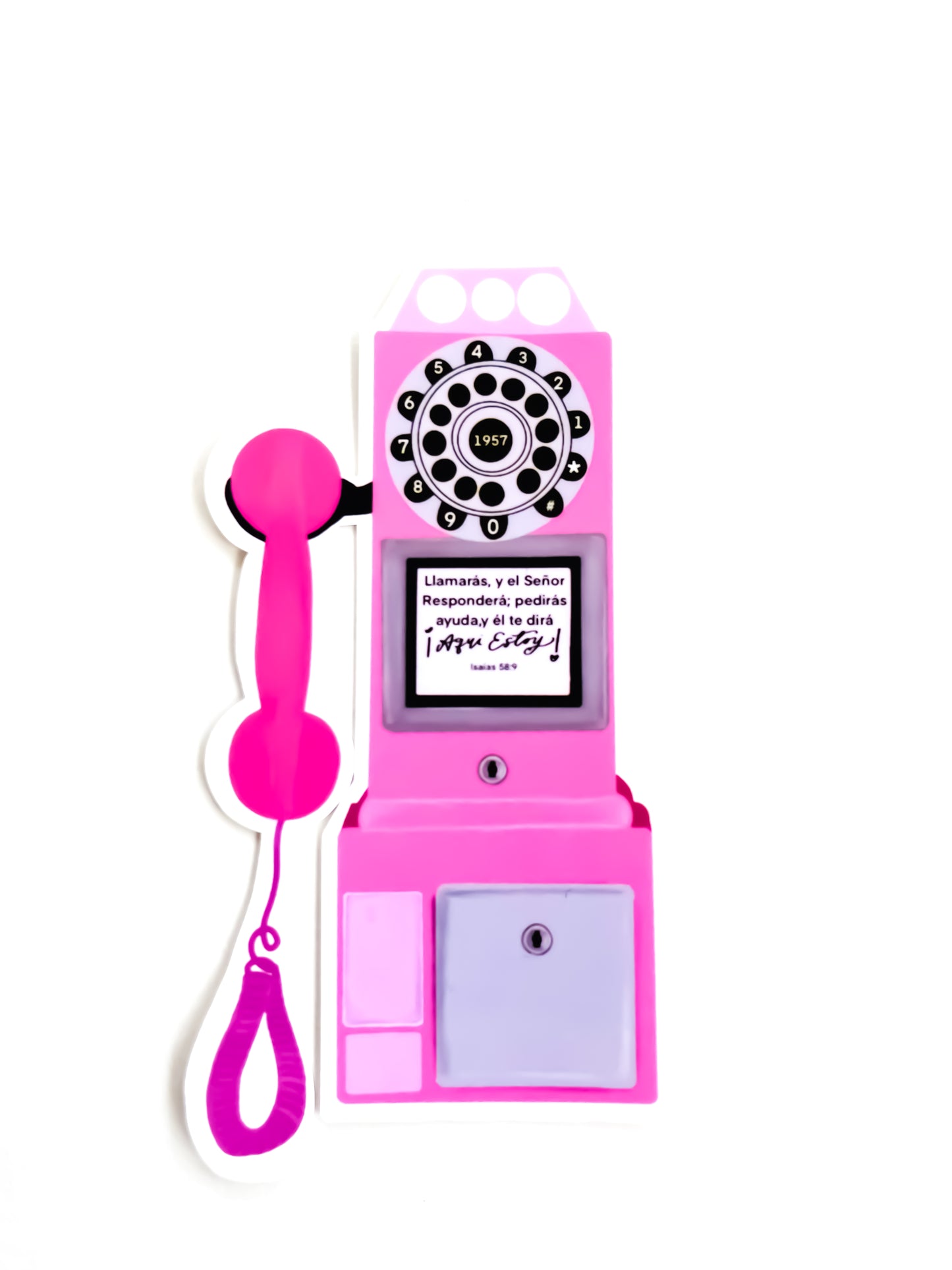 LLama al Señor y el Responderá, pedirás ayuda , y Él te dirá Aquí Estoy, Sticker