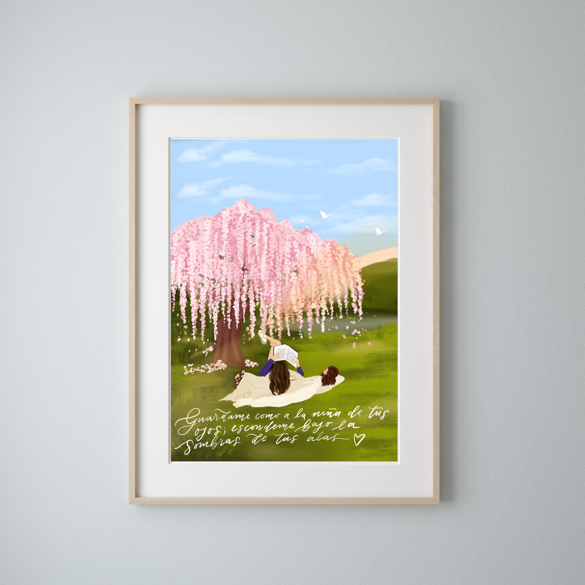Ilustración cristiana, Guárdame como a la niña de tus ojos.