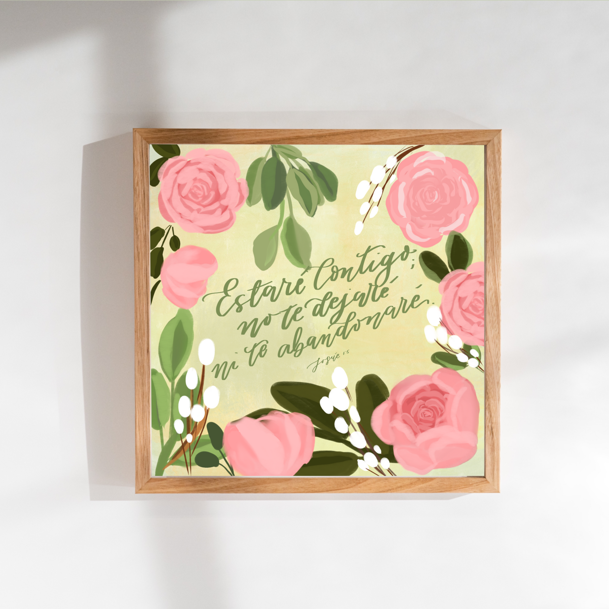 Estaré contigo , no te dejaré, ni te abandonaré. Ilustraciones para tu hogar.