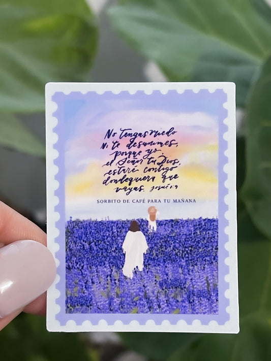 Sticker Donde vayas, Él va contigo.