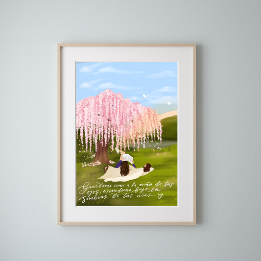 Ilustración cristiana, Guárdame como a la niña  de tus ojos.